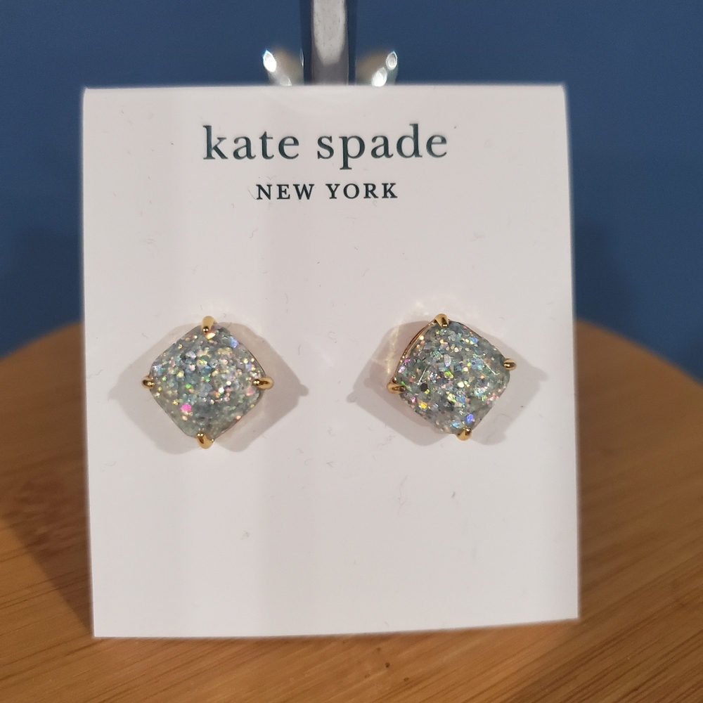 Kate Spade square studs earrings in opal